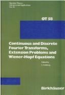 Continuous and discrete Fourier transforms, extension problems, and Wiener-Hopf equations