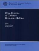 Case studies of Chinese economic reform