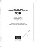 User's guide for the Structured clinical interview for DSM-III-R