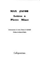 Max Jacob, lettres à Pierre Minet
