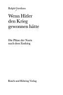 Wenn Hitler den Krieg gewonnen hätte