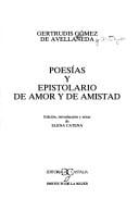 Poesías y epistolario de amor y de amistad