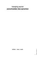 Zerschneiden das Sprechen