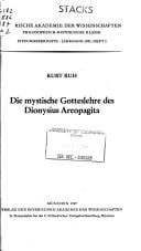 Die mystische Gotteslehre des Dionysius Areopagita