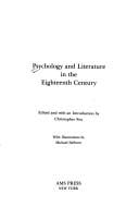 Psychology and literature in the eighteenth century