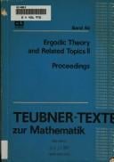 Proceedings of the conference ergodic theory and related topics II, Georgenthal (Thuringia), GDR, April 20-25, 1986