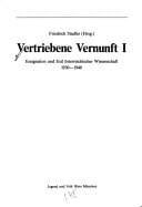 Vertriebene Vernunft (Veröffentlichungen des Ludwig Boltzmann-Institutes für Geschichte der Gesellschaftswissenschaften. Sonderband) (German Edition)