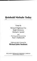 Reinhold Niebuhr today