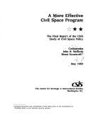 A More effective civil space program