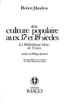 De la culture populaire aux 17e et 18e siecles