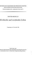 Zivilrecht und werdendes Leben