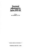 Structural adjustment in Japan, 1970-82