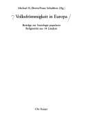 Volksfrömmigkeit in Europa