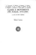 Classi e movimenti in Italia, 1970-1985