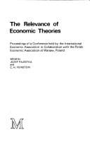 The Relevance of economic theories