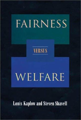 Fairness versus welfare