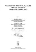 Algorithms and applications on vector and parallel computers