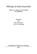 Philologie als Kulturwissenschaft