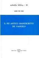 Il più antico manoscritto dei vangeli?