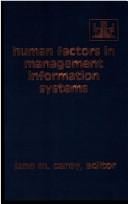 Human factors in management information systems