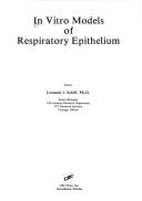 In vitro models of respiratory epithelium