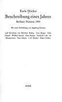 Beschreibung eines Jahres