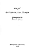 Grundfragen der antiken Philosophie