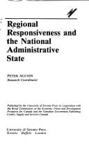 Regional Responsiveness and the National Administrative State (Collected Research Studies, 37)