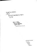 Outlines of biochemistry