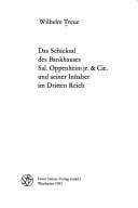 Das Schicksal des Bankhauses Sal. Oppenheim jr. & Cie. und seiner Inhaber im Dritten Reich