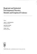 Regional and industrialdevelopment theories, models and empirical evidence