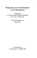 Biographie und Autobiographie in der Renaissance