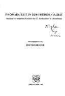 Frömmigkeit in der frühen Neuzeit