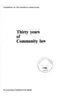 Thirty years of community law