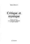 Critique et mystique