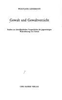 Gewalt und Gewaltverzicht