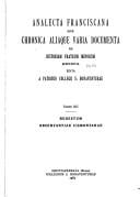 Regestum observantiae Cismontanae (1464-1488)