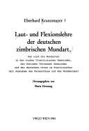Laut- und Flexionslehre der deutschen zimbrischen Mundart