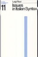 Issues in Italian syntax