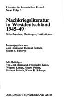 Nachkriegsliteratur in Westdeutschland 1945-49