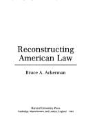 Reconstructing American law