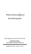 Wilhelm Raimund Beyer, eine Bibliographie (German Edition)