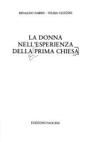 La donna nell'esperienza della prima Chiesa