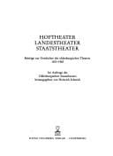 Hoftheater, Landestheater, Staatstheater