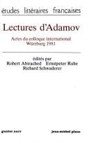 Lectures d'Adamov