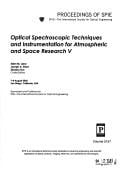Optical spectroscopic techniques and instrumentation for atmospheric and space research V
