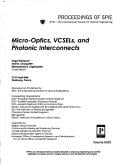 Micro-optics, VCSELs, and photonic interconnects