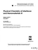 Physical chemistry of interfaces and nanomaterials III