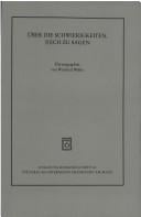Über die Schwierigkeiten, (s)ich zu sagen