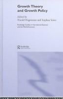 GROWTH THEORY AND GROWTH POLICY; ED. BY HARALD HAGEMANN